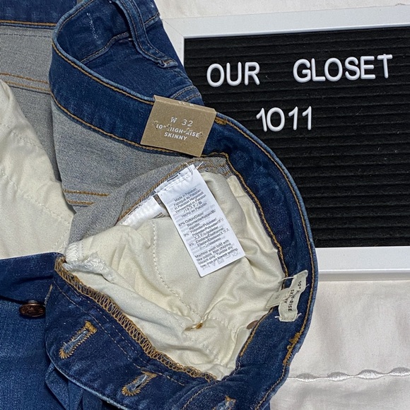 MADEWELL 10" High-rise Skinny Jeans, Button-Front - Picture 5 of 7